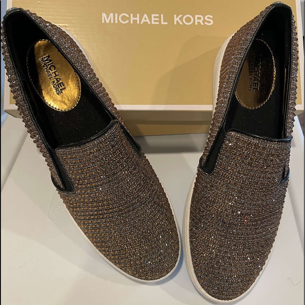 Michael Kors slip on glitter sneaker